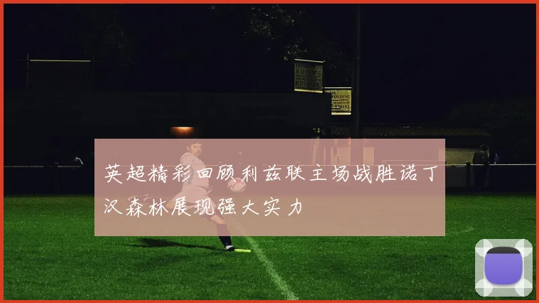 英超精彩回顾利兹联主场战胜诺丁汉森林展现强大实力